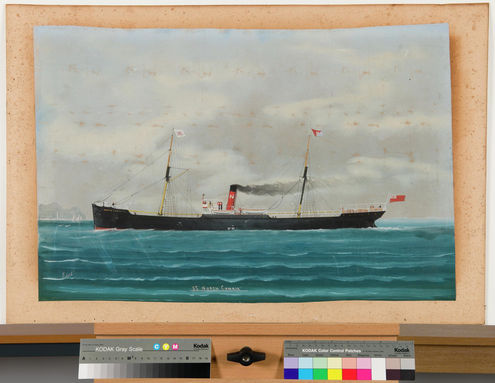 S.S. NORTH CAMBRIA, painting