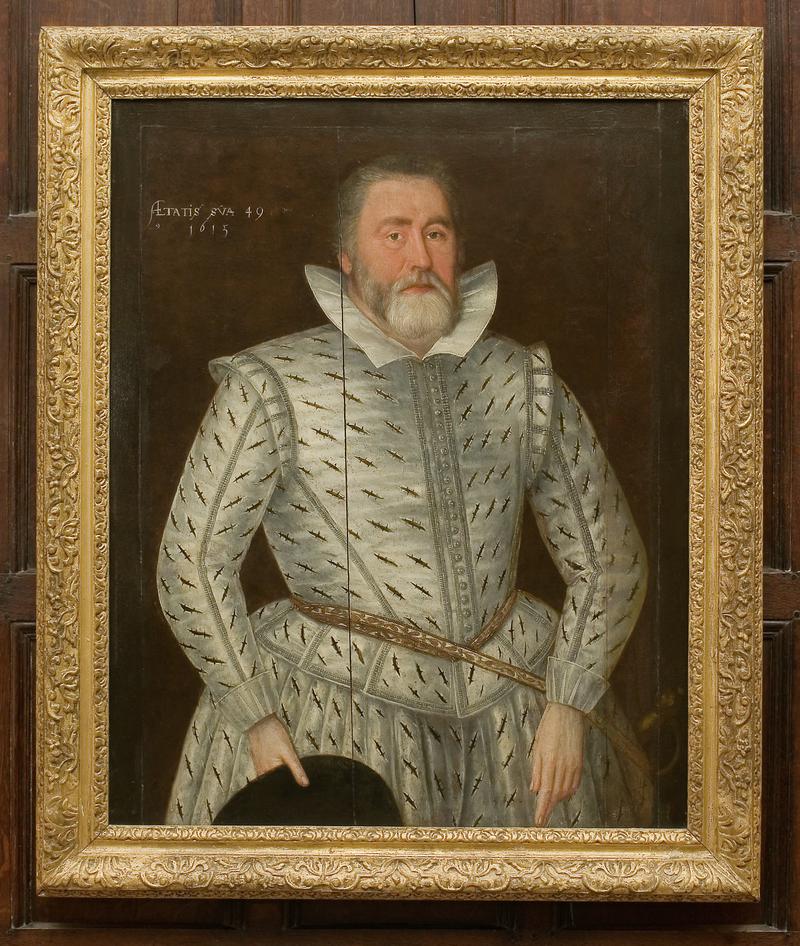 Portrait painting of man in Castle