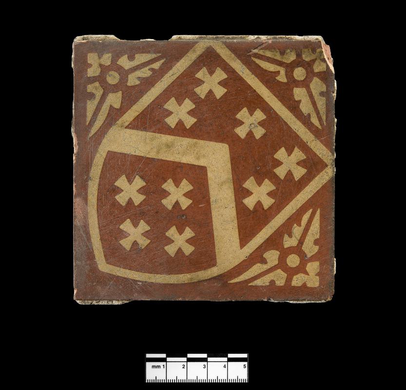 Post-Medieval ceramic floor tile