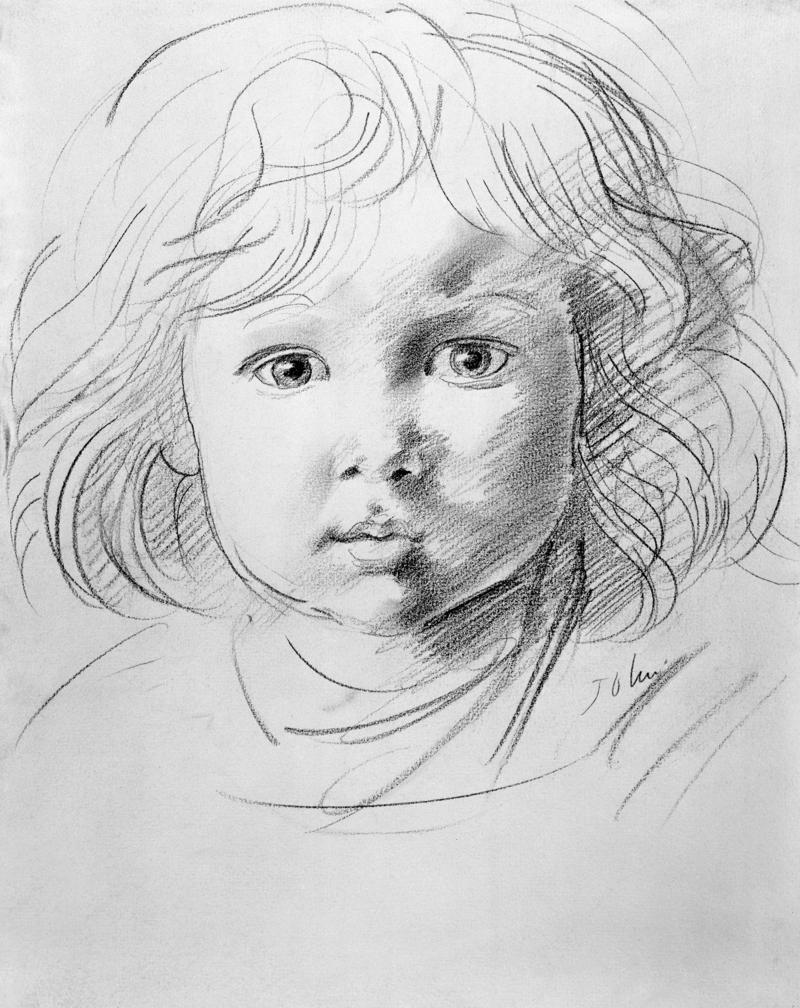 Study of a boy's head