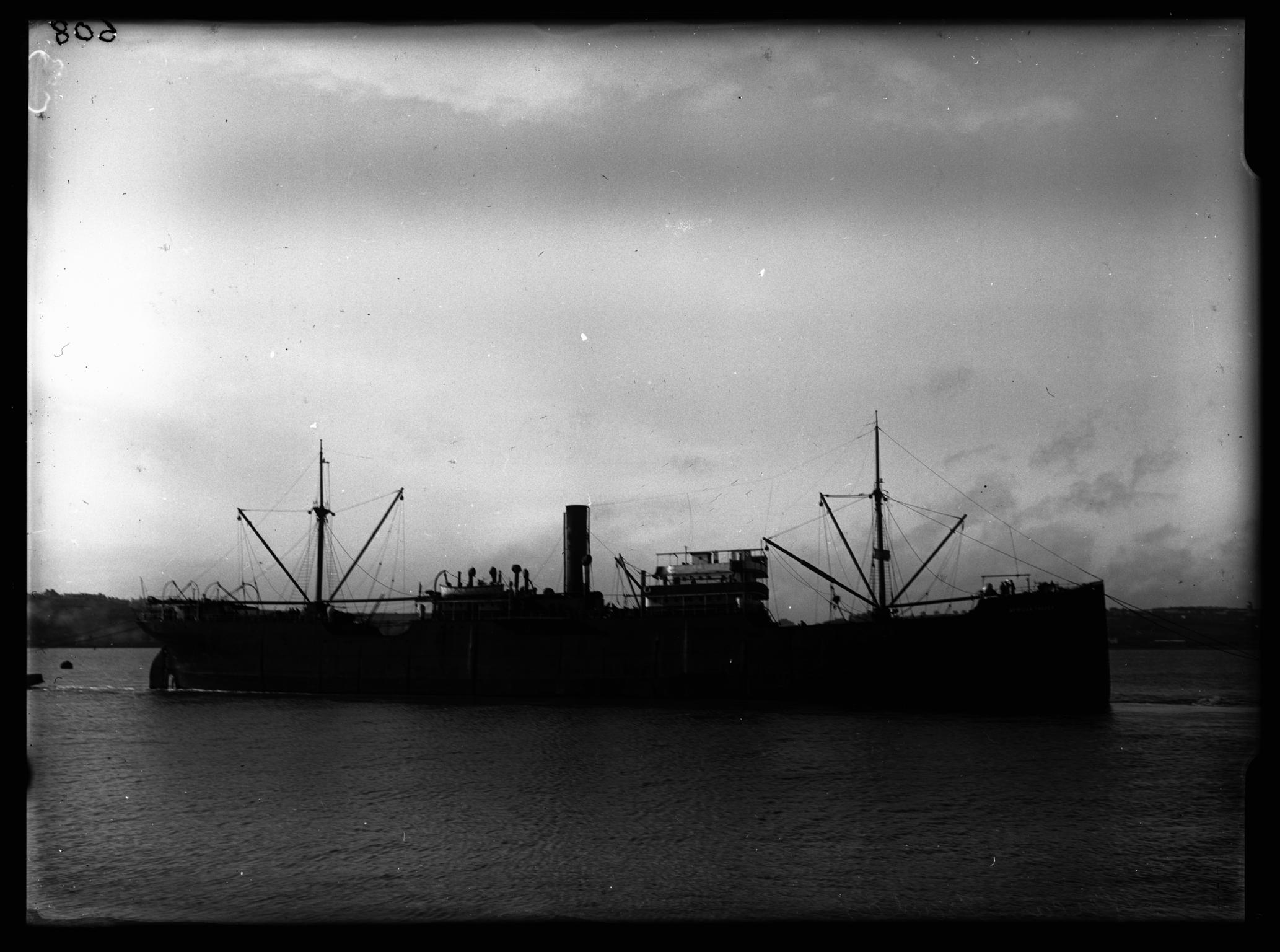 S.S. AFRICAN TRADER, glass negative