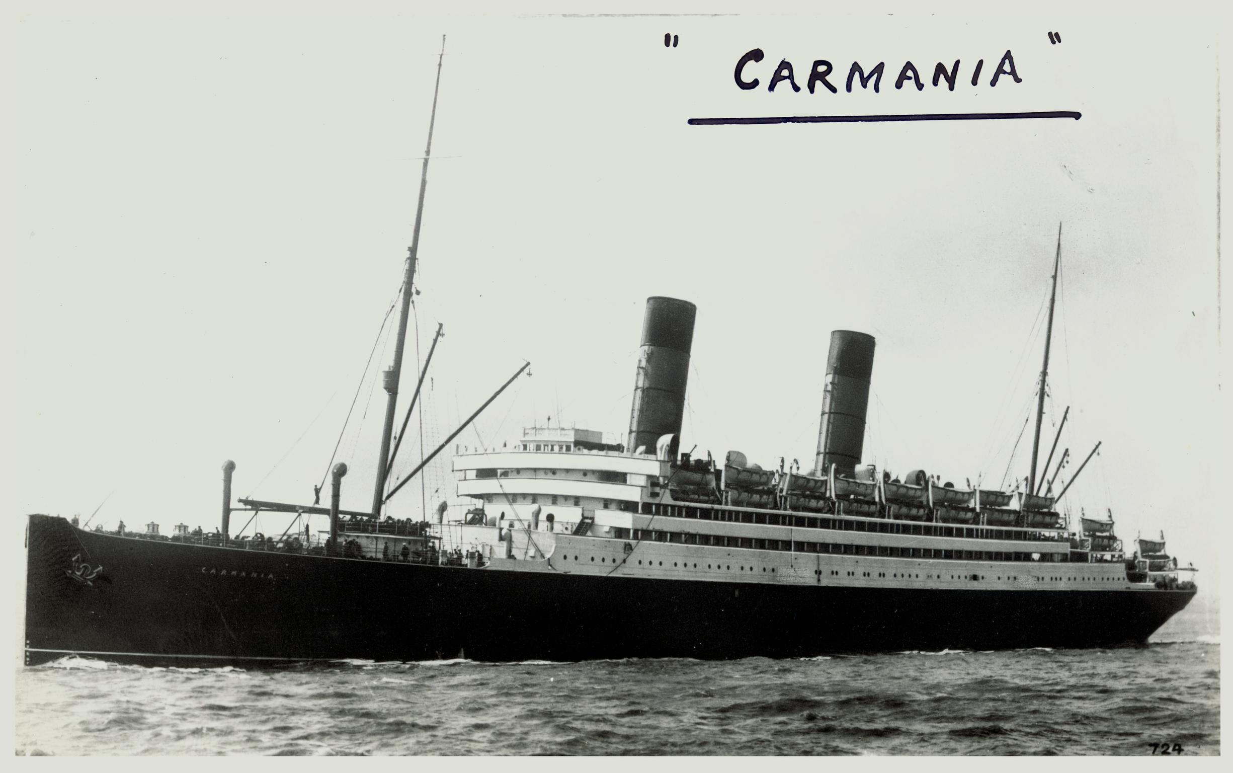 S.S. CARMANIA, photograph