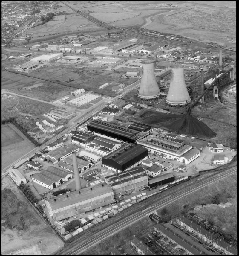 Aerial view of Colchester Avenue trading estate, Cardiff.