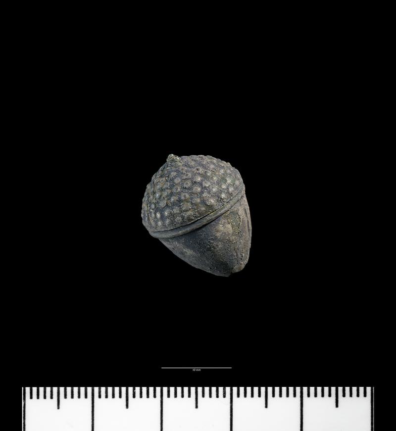 Roman silver acorn pendant