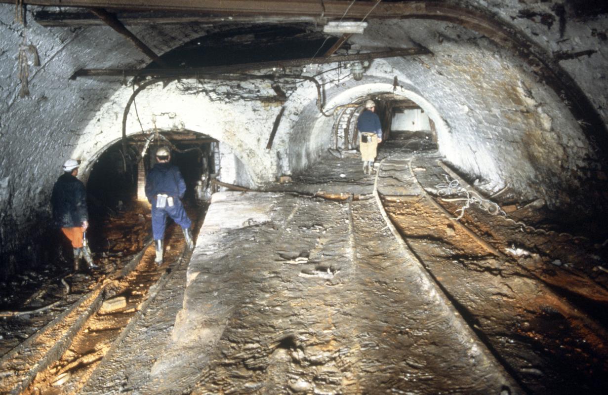 Underground roadways at Big Pit