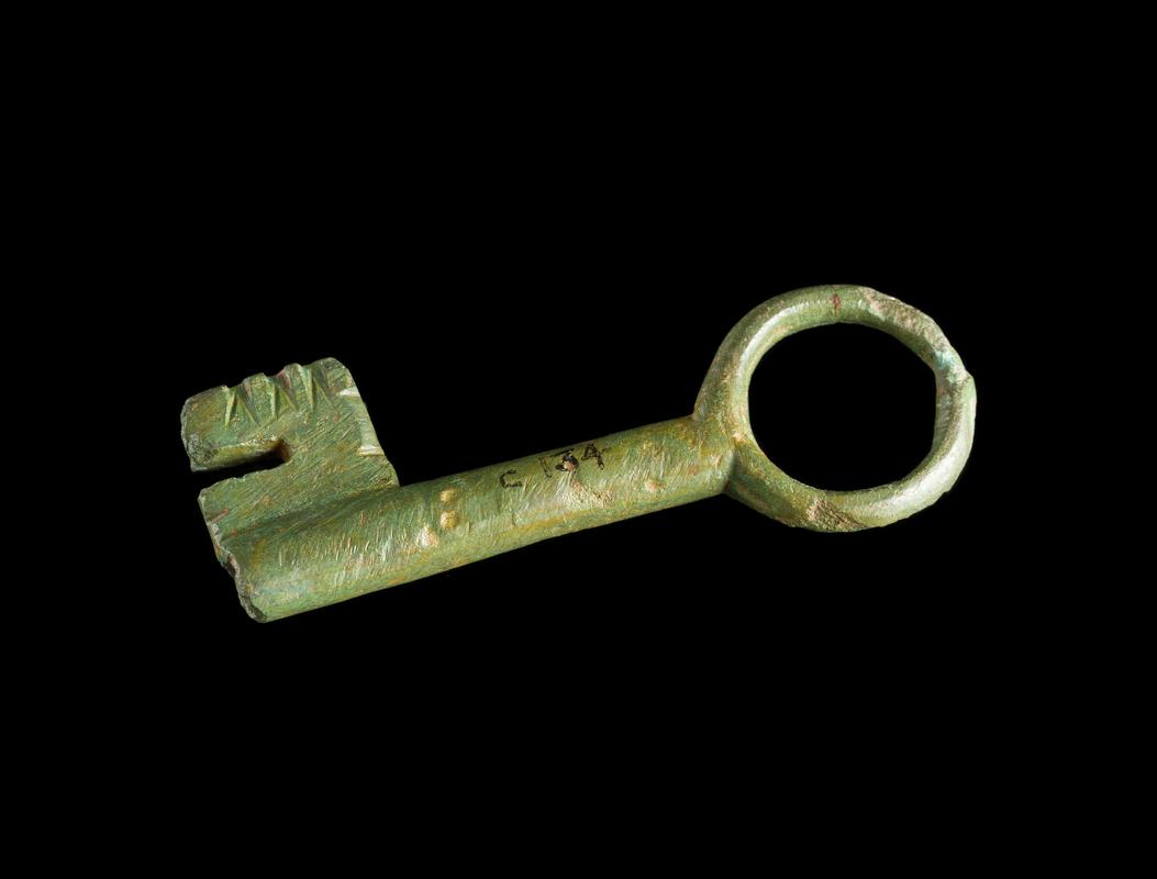 Roman copper alloy rotary lock key