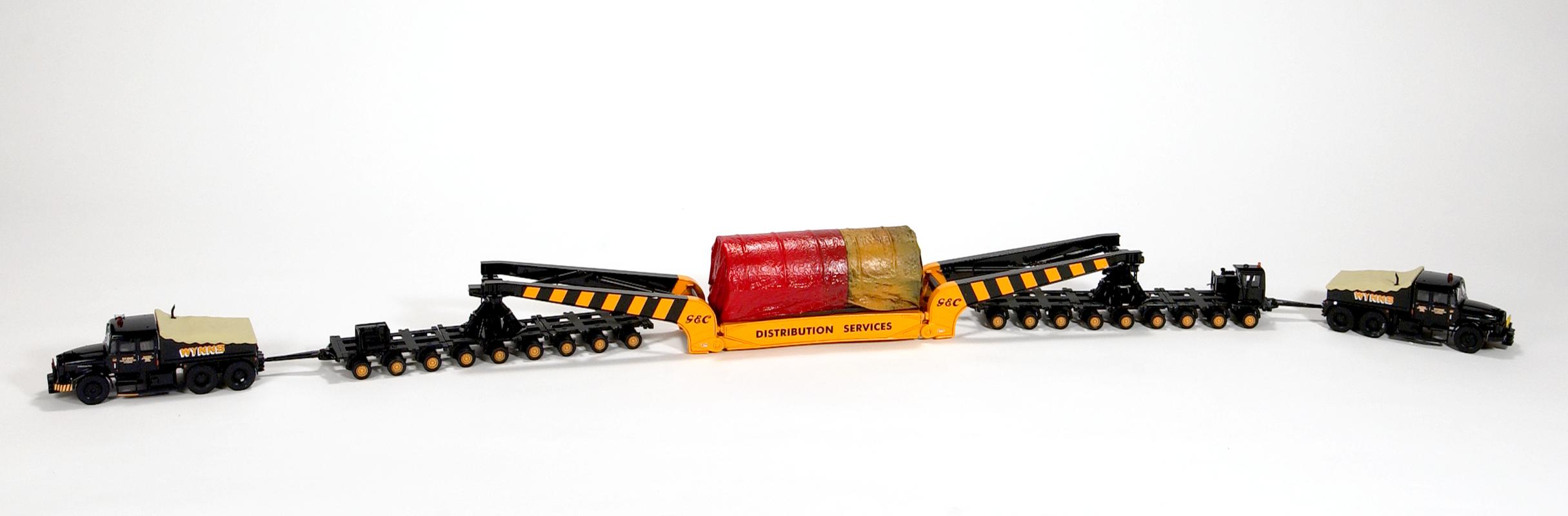 Wynn&#039;s Heavy Road Haulage train with stator load