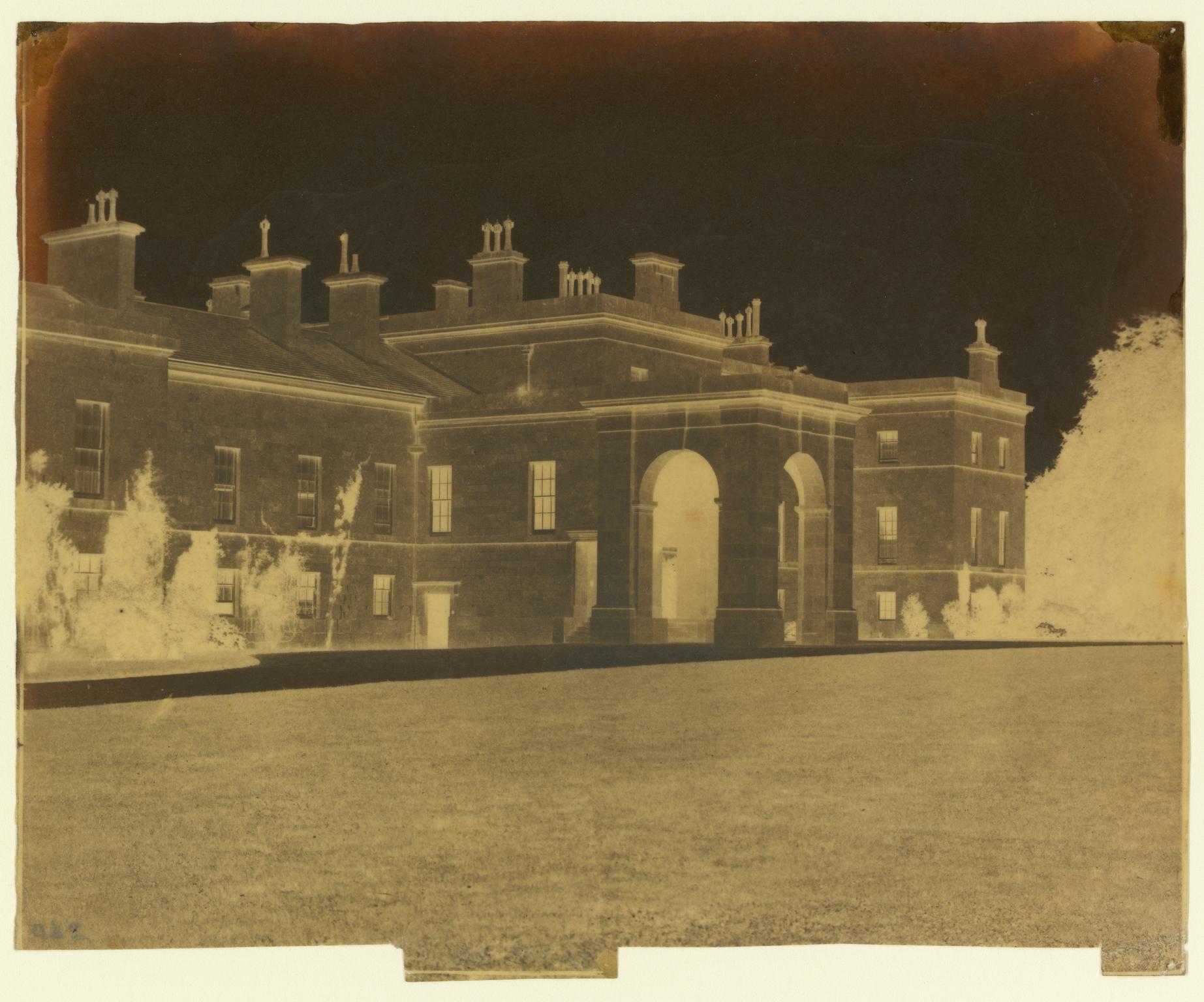 Stackpole Court, paper negative