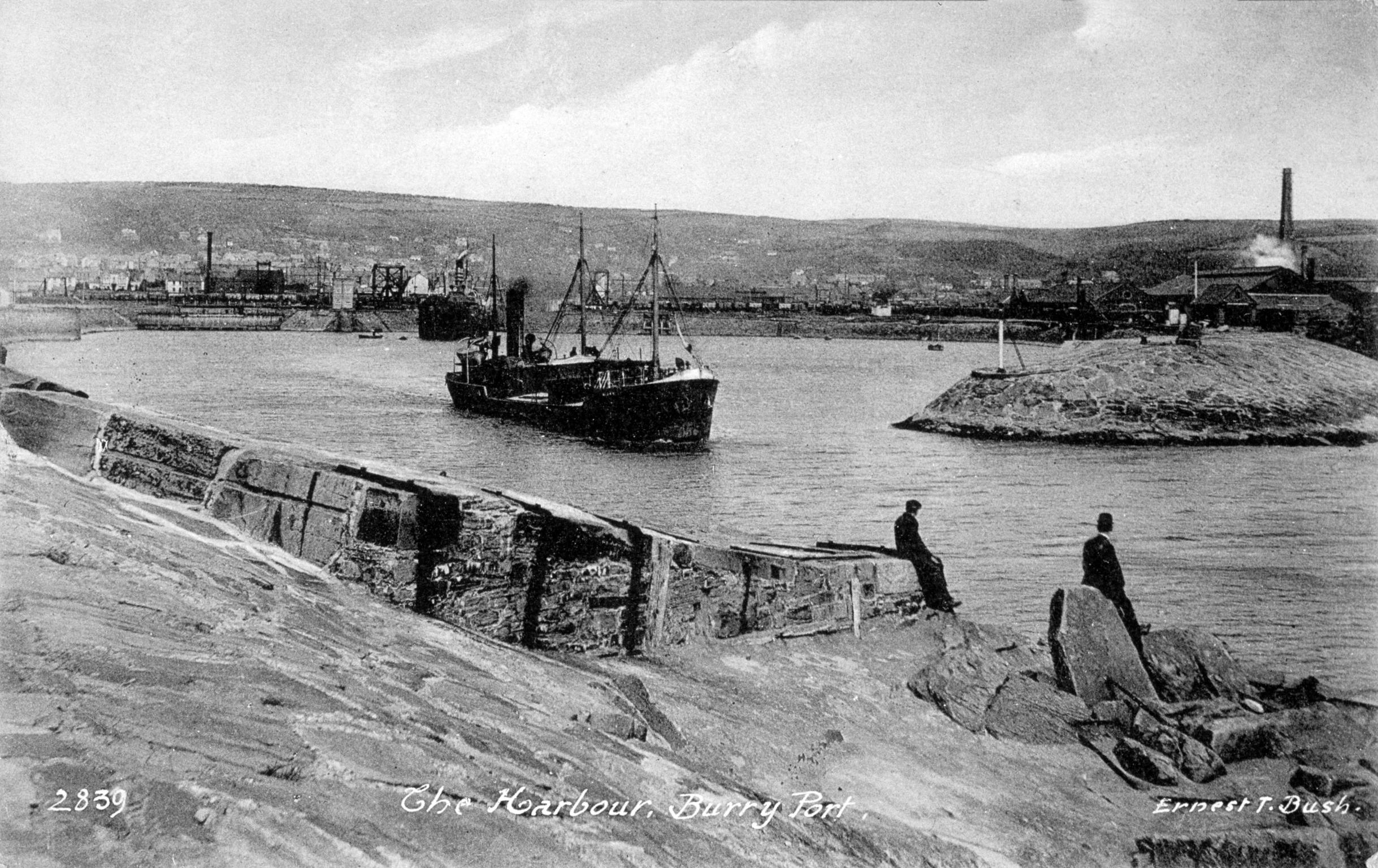 The Harbour, Burry Port (postcard)
