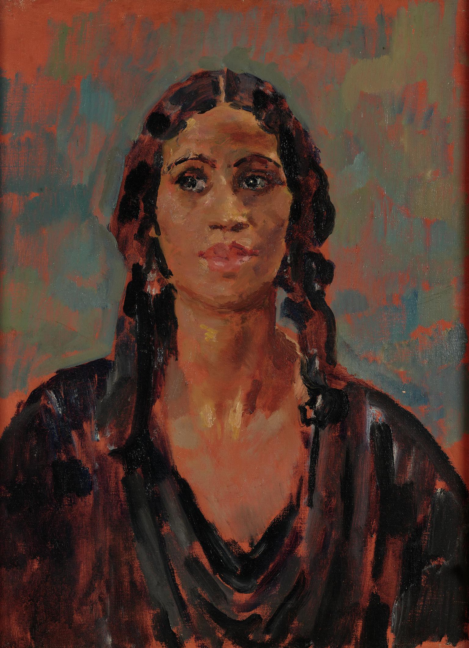 Portrait of a West Indian woman