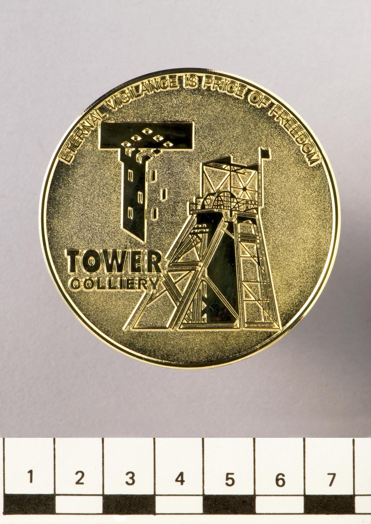 Tower Colliery closure commemorative medal 2008