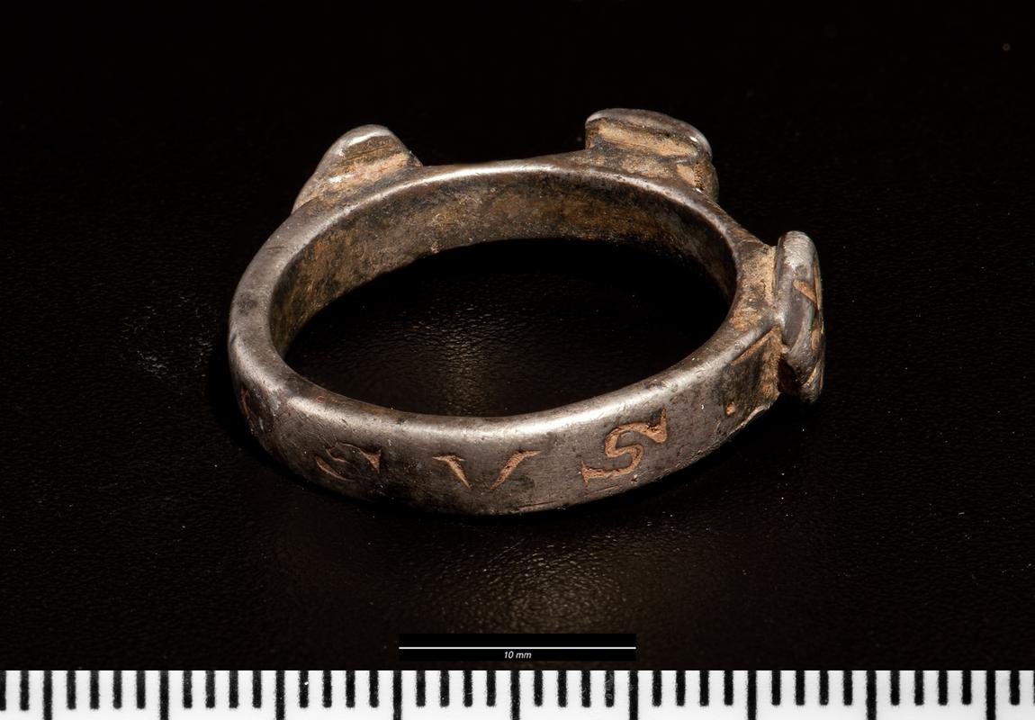 Medieval silver finger ring