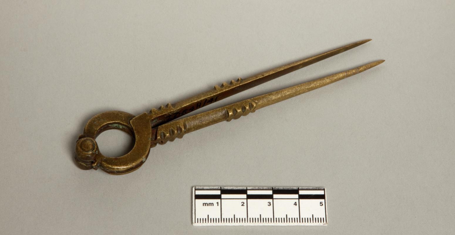 Post-Medieval copper alloy navigational dividers