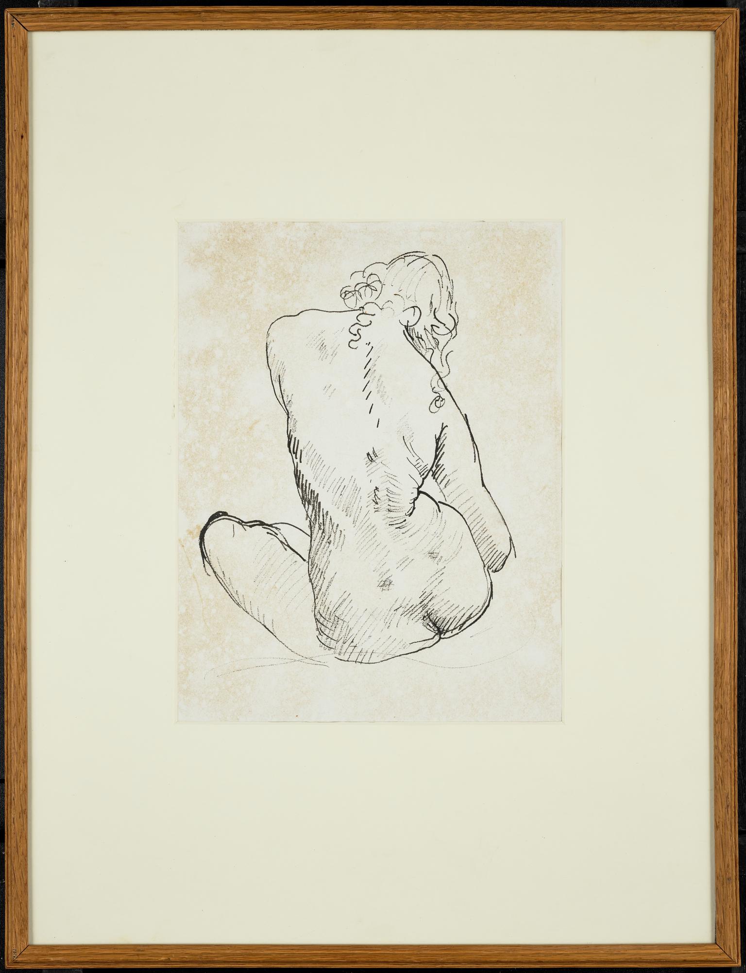 Seated Nude, seen from behind