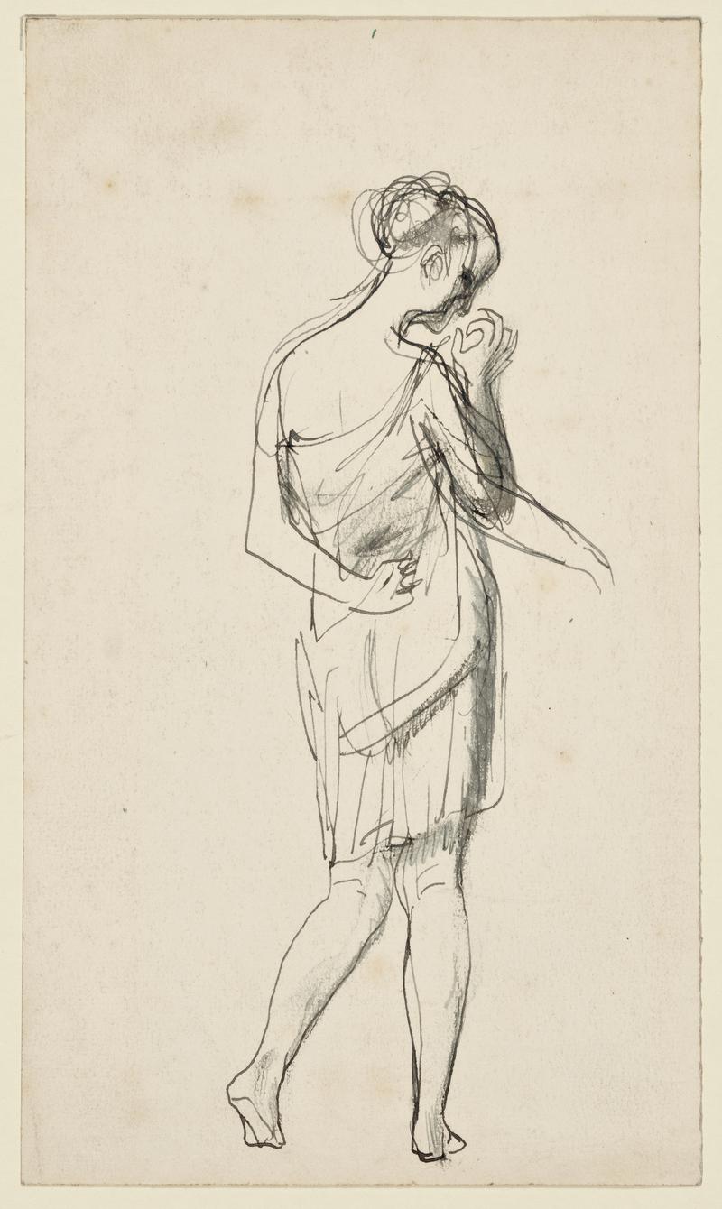 Woman Wearing a Short Frock