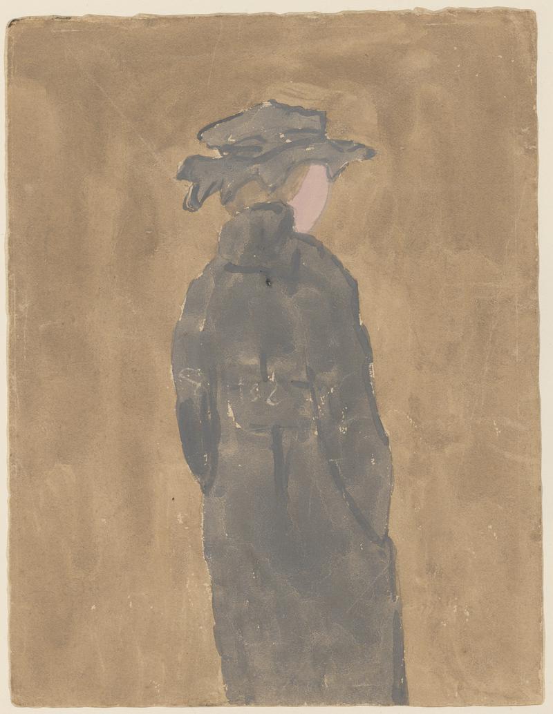 Woman standing in church