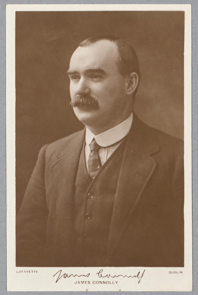 Photographic Portrait - Postcard. James Connolly portrait by Lafayette Studio Photographers (active 1880-1962).