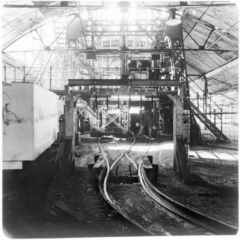 Positive Transparency illustrating the installation of skip winding at Marine Colliery.