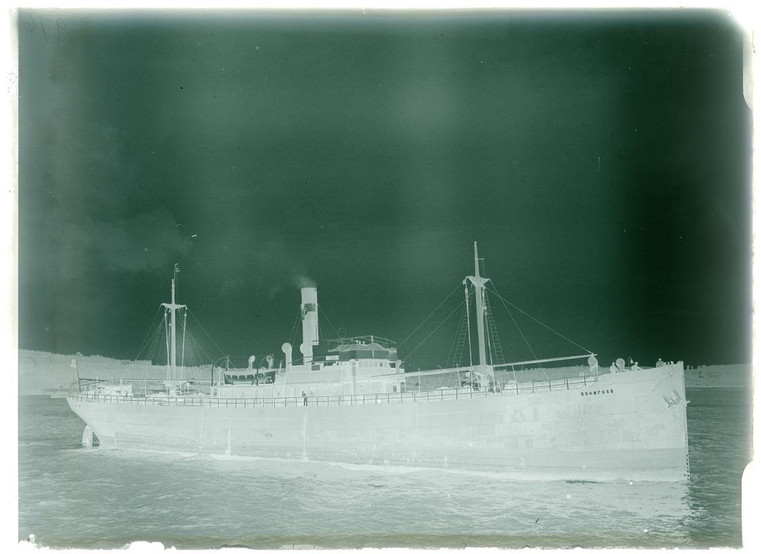 S.S. GRANFOSS, glass negative