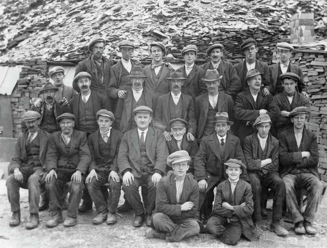 Dinorwic quarrymen at Hafod Owen