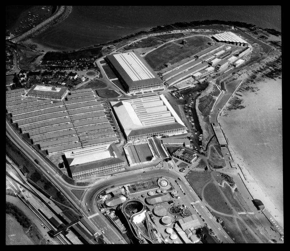 Aerial view of Butlins Holiday Camp, Barry Island.