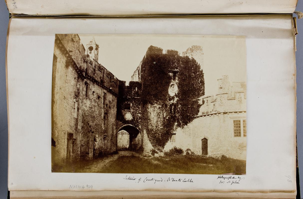 Interior of Courtyard, St Donat&#039;s Castle (full page)