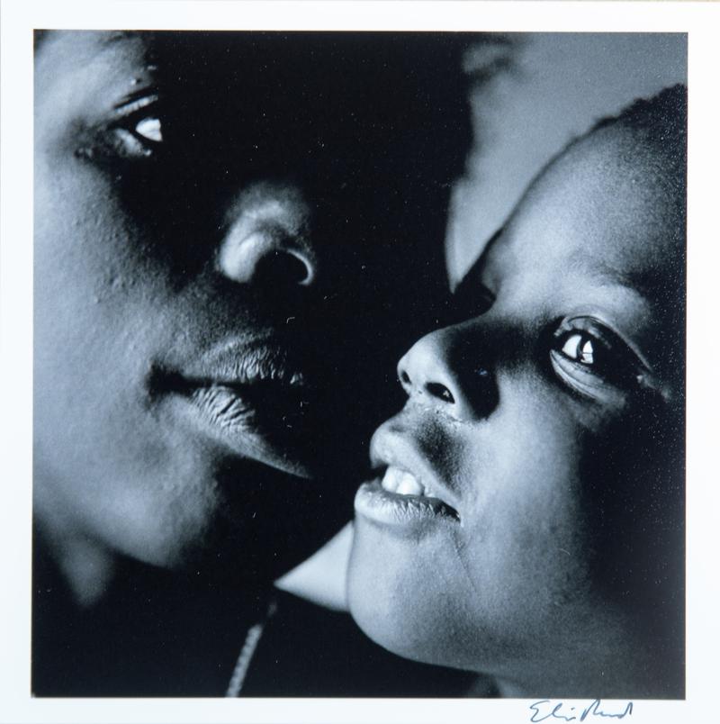 USA. New York City. Brooklyn. 1986. Mother and son in Bedford Stuyvesant.