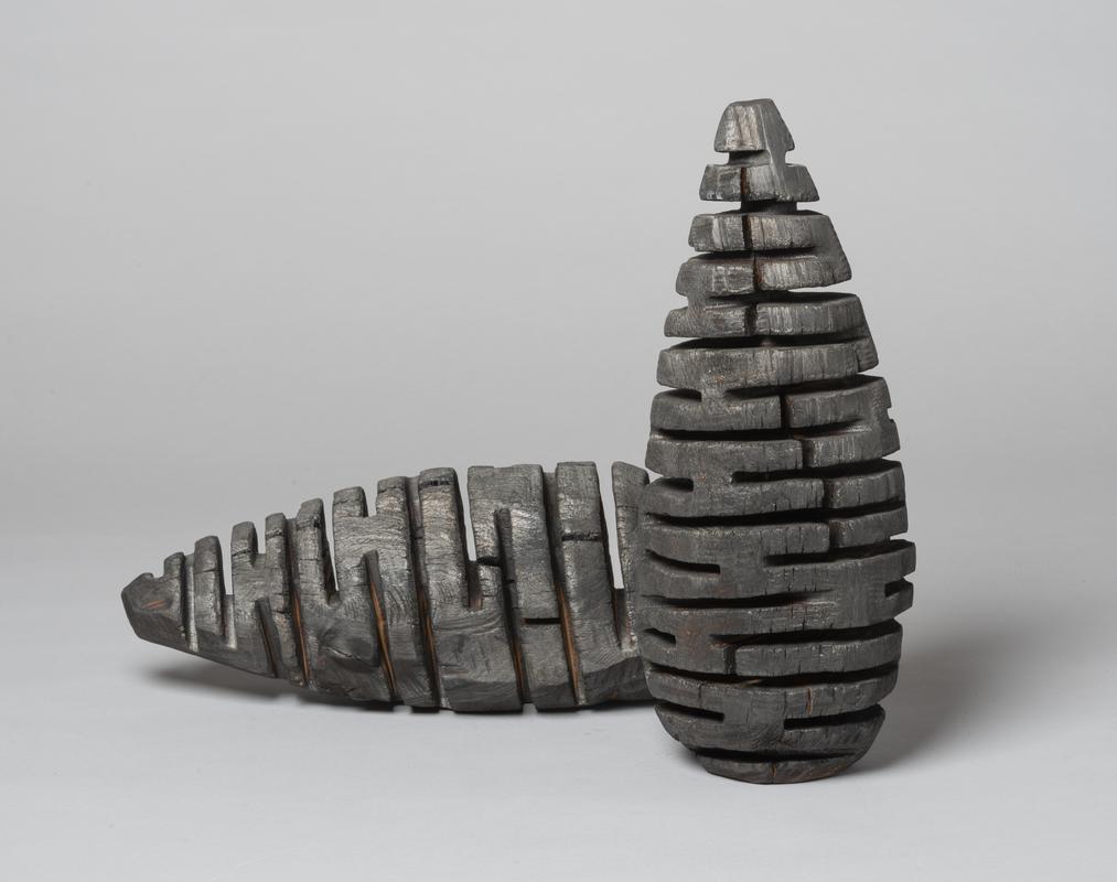 Maquette for Two oak forms