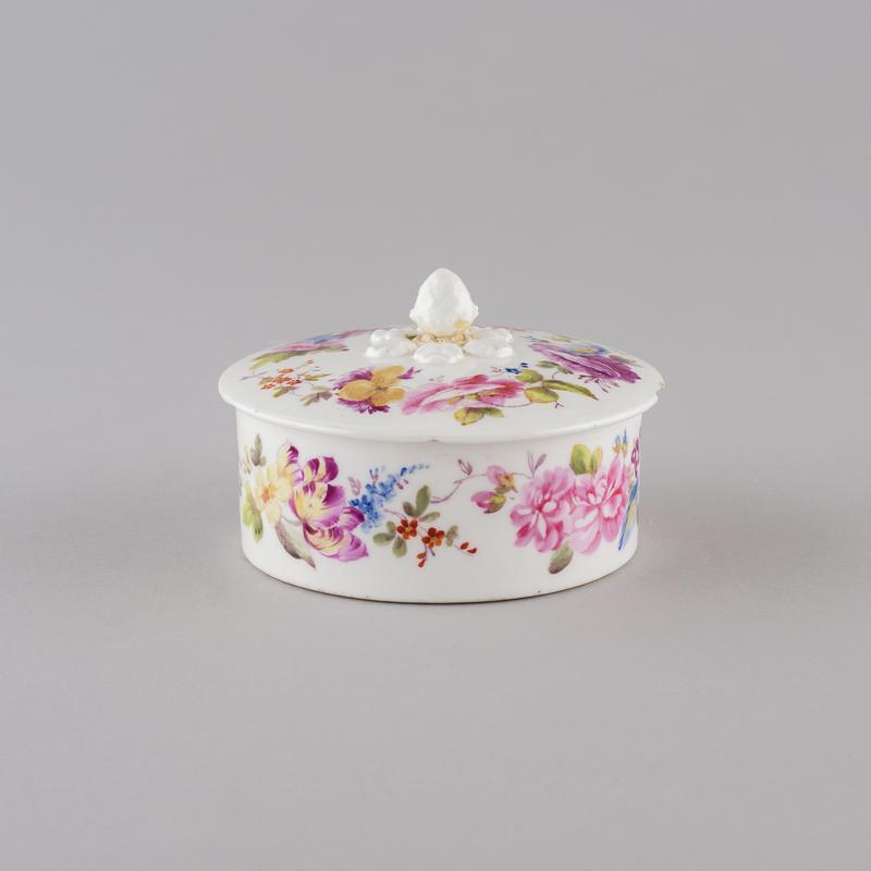 butter tub &amp; cover, 1818-1822