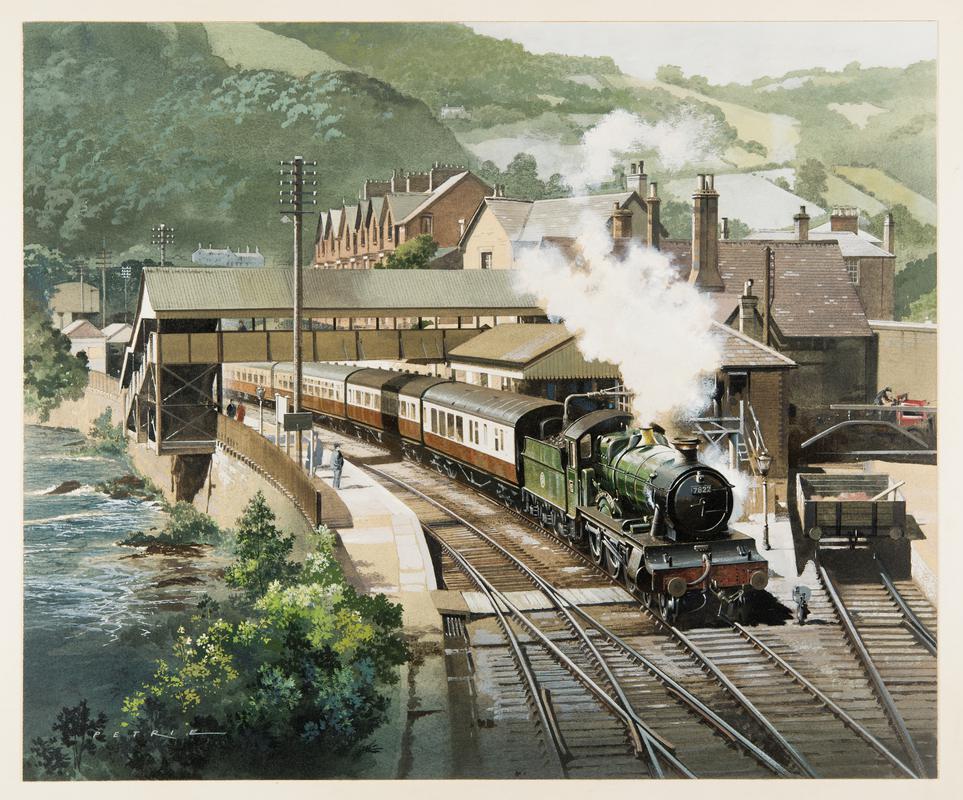 Railway Scene at Llangollen Station