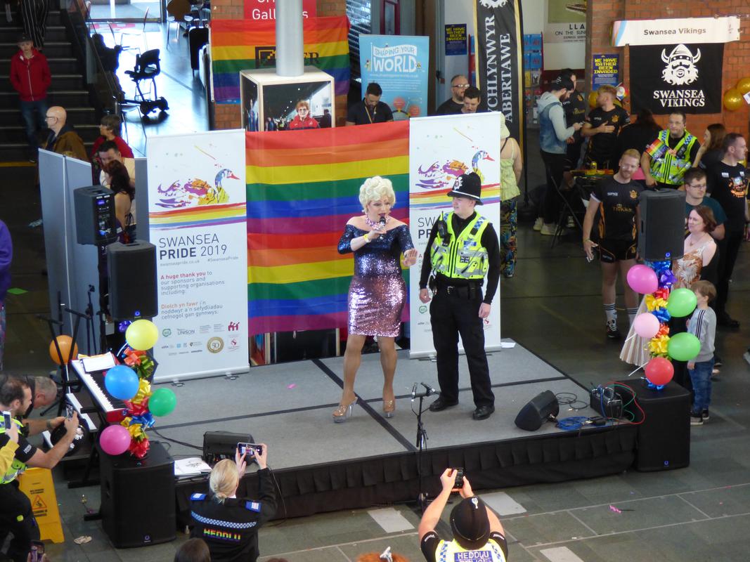 Swansea Pride held at National Waterfront Museum, Swansea, 4 May 2019.