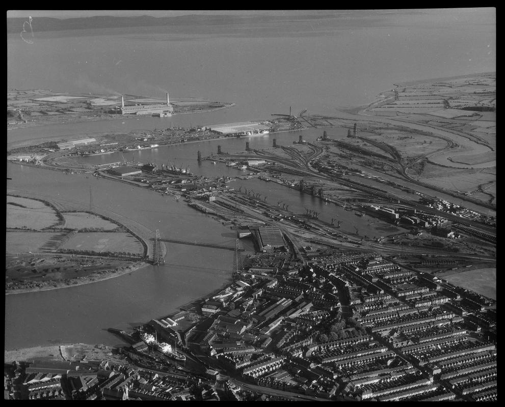 Newport Docks, film negative