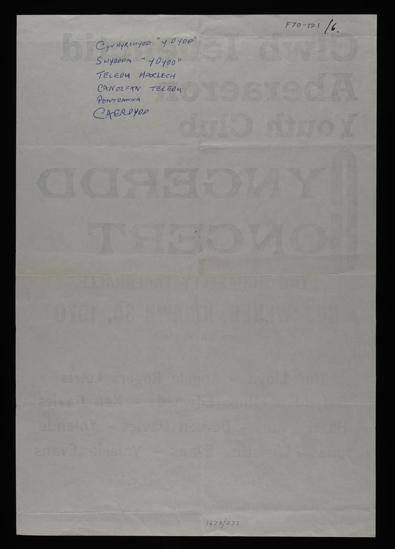 Poster, concert