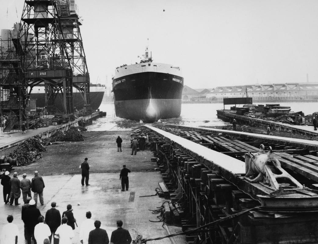 Launch of M.V. VANCOUVER CITY, photograph