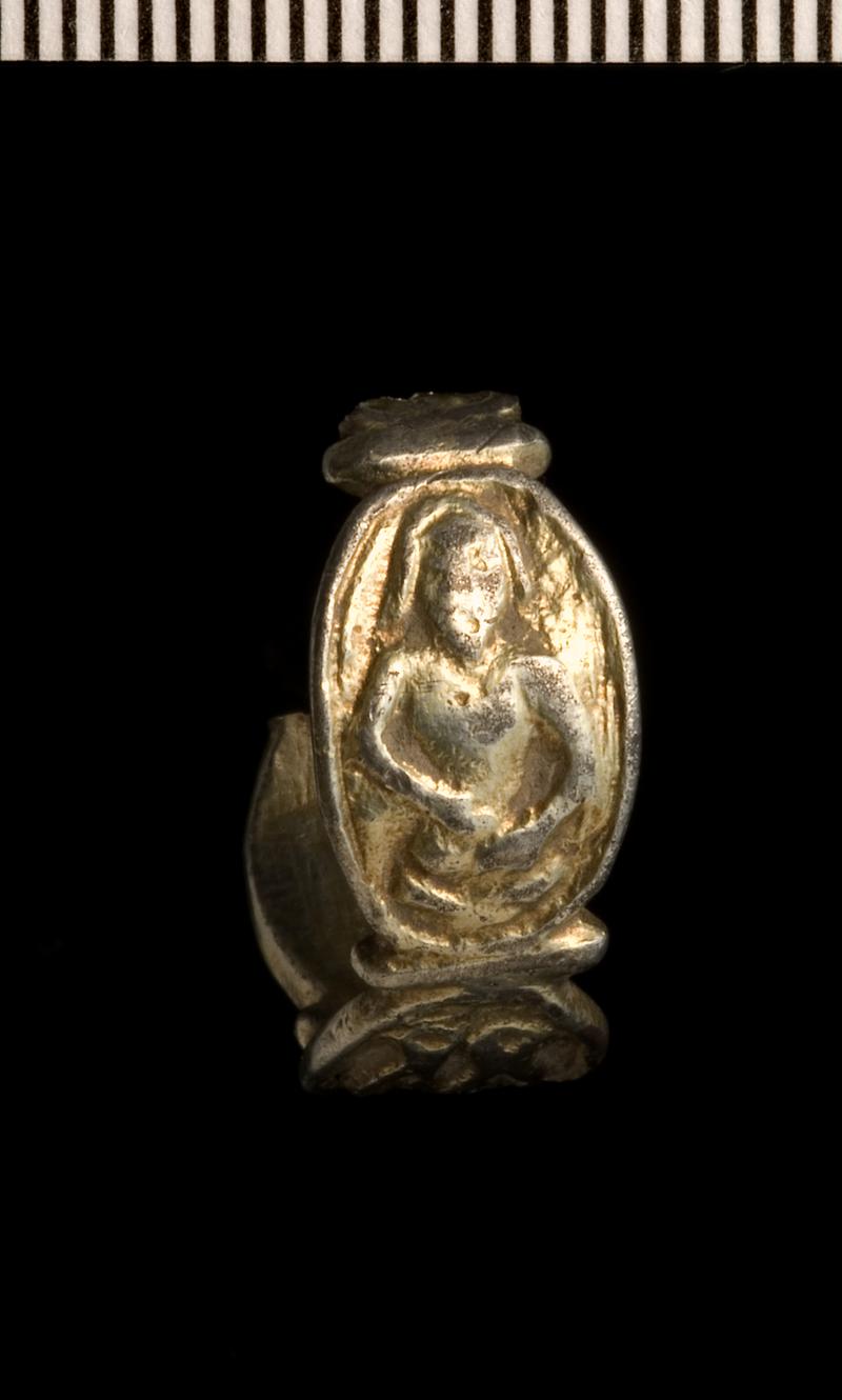 Medieval silver finger ring