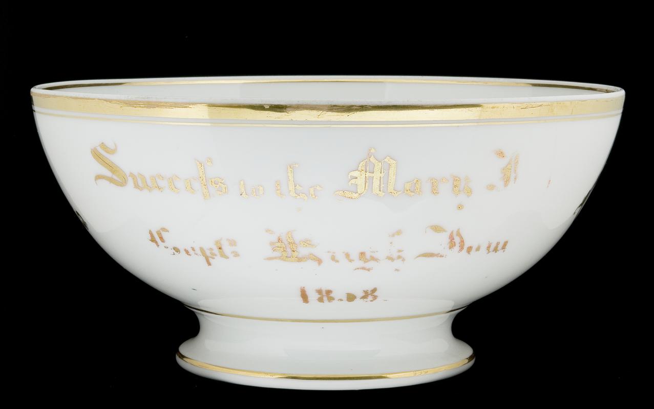 Ship&#039;s bowl MARY JONES (inscription)