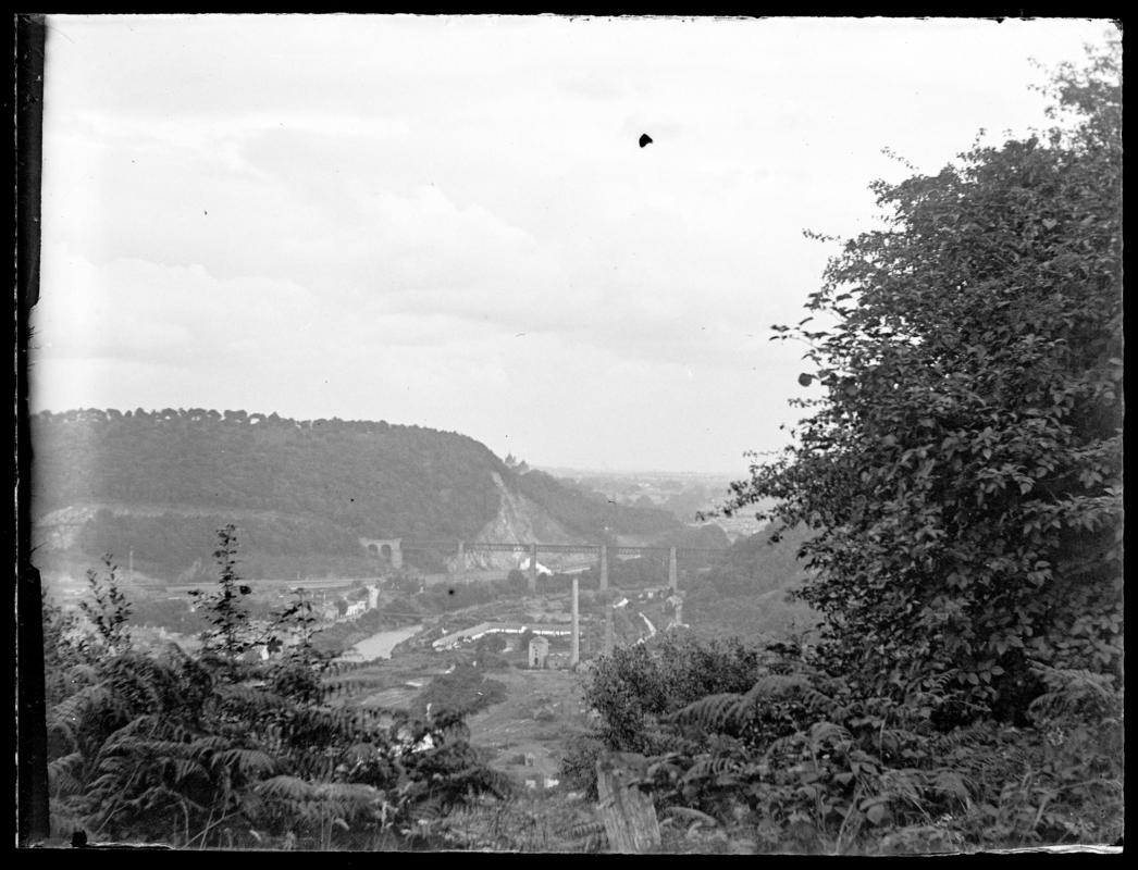 Taff's well, glass negative