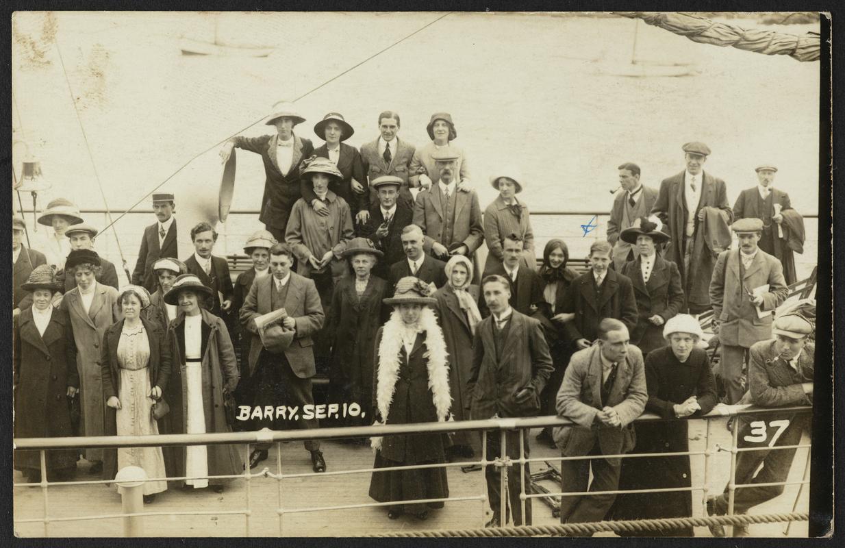 On board Campbell Steamer Barry, 10 September 1912.