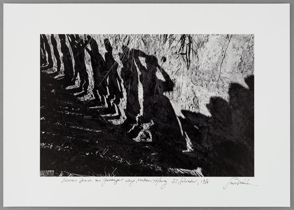 Soldiers search bus passengers along Northern Highway, El Salvador