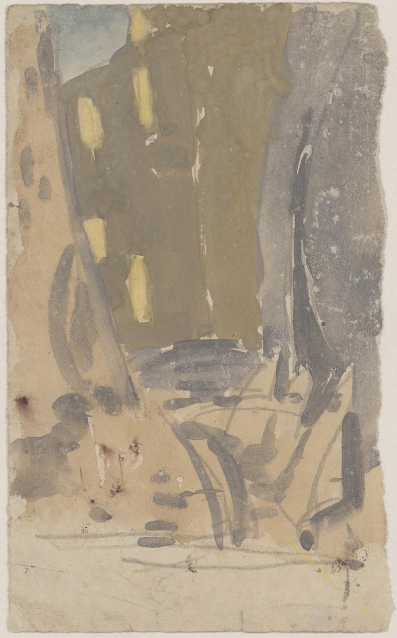 View of a town at night