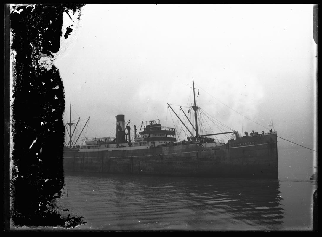 S.S. HARPENDEN, glass negative