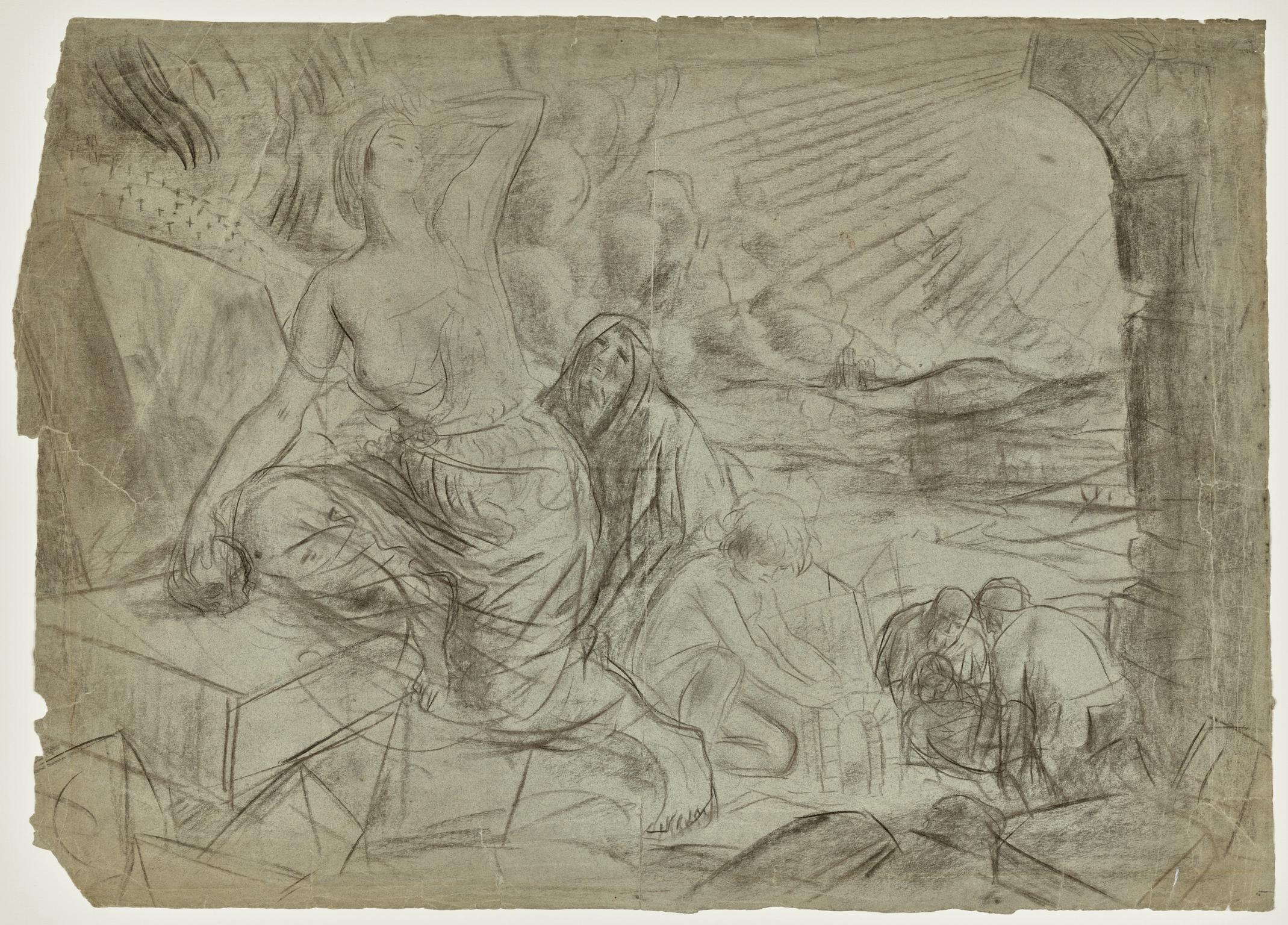 Allegorical Scene with Figures burying a Body
