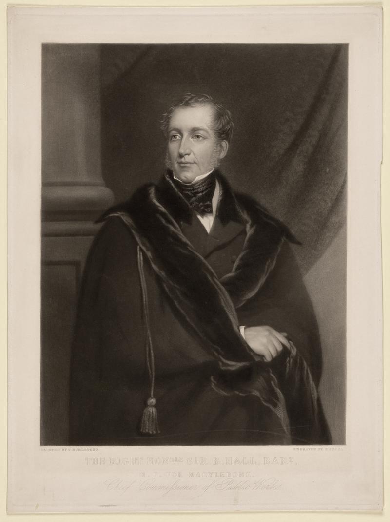 The Right Hon Sir B. Hall, Bart MP for Marylebone (1802-1867)