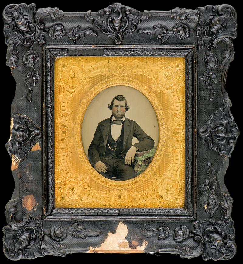 Portrait of a man with frame