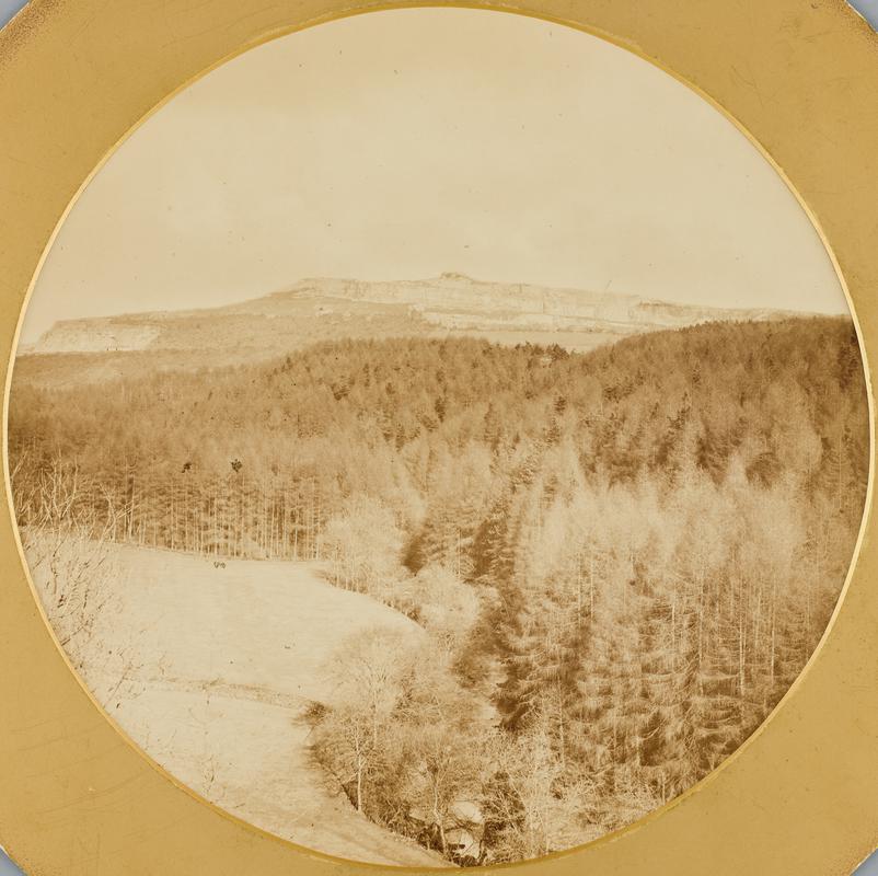 The Clyndyr. Morlais Castle in the distance (photo)