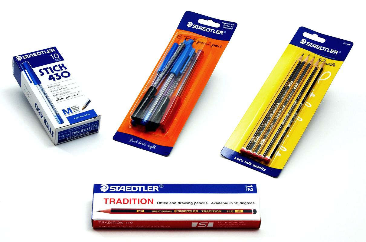 Two Packs of Staedtler pens and Two packs of Staedtler Pencils