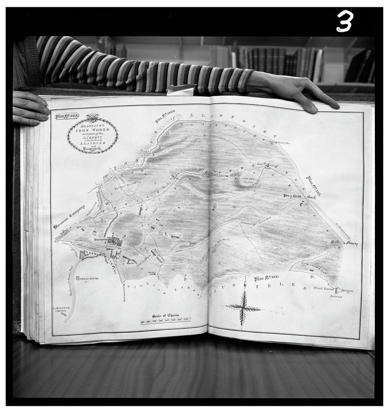 Coal company plan, film negative