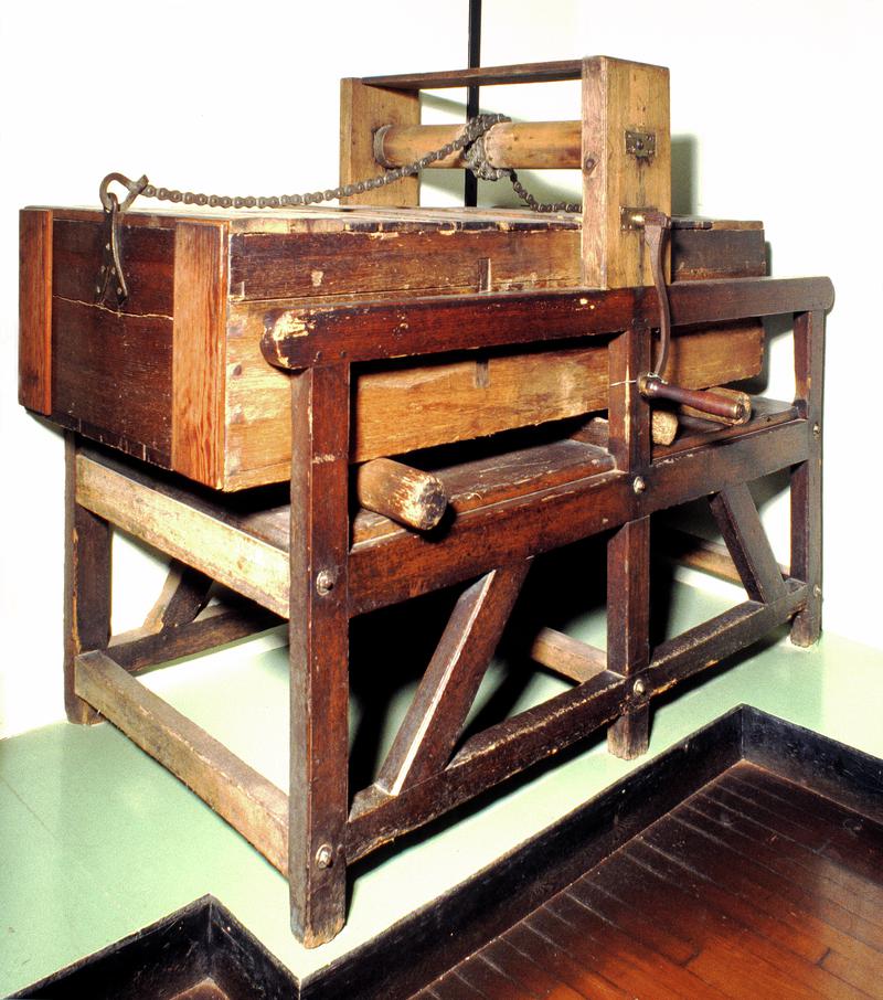 Box mangle from Cowbridge, mid-19th century