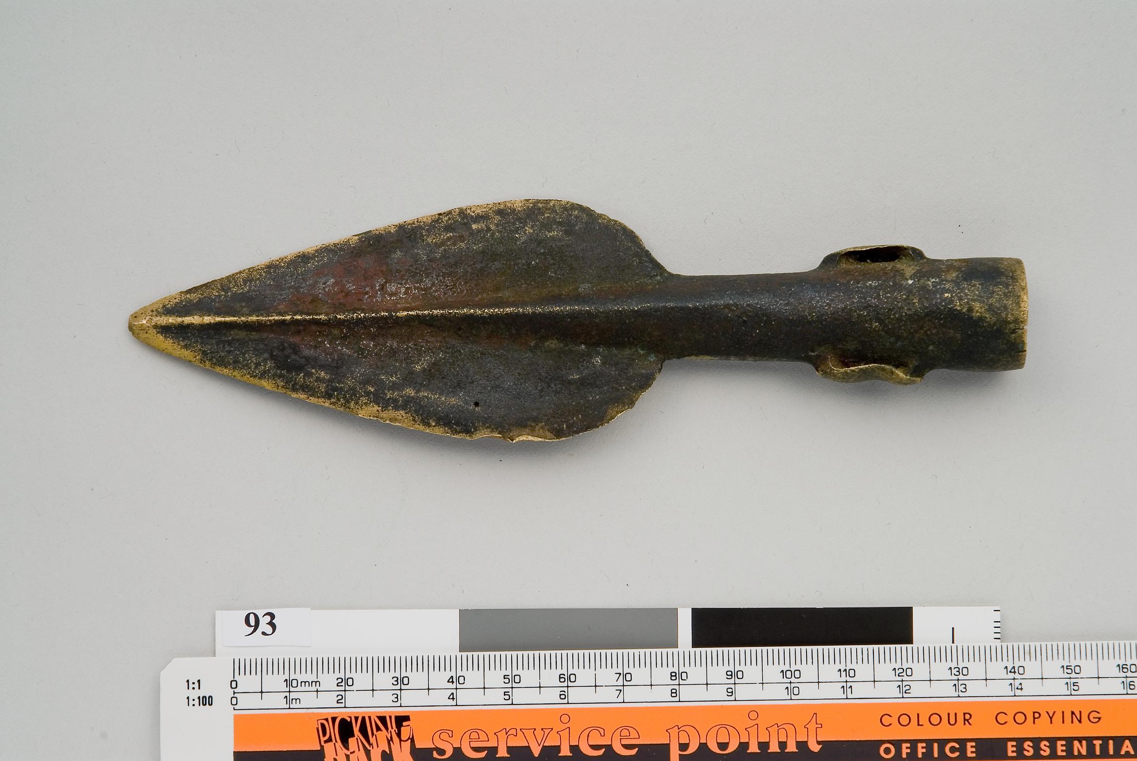Middle Bronze Age bronze spearhead
