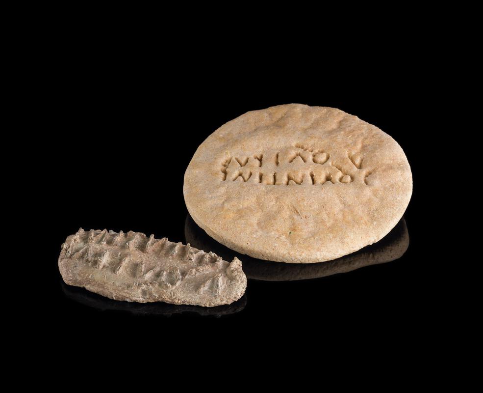 Roman lead bread stamp